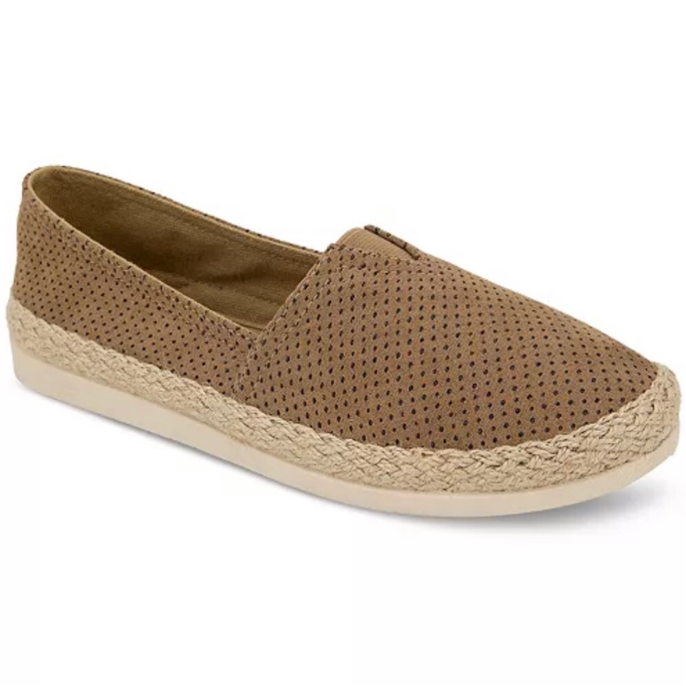 Women's Ellery Espadrille Flats/COLOR:  MEDIUM TAUPE FAUX SUEDE